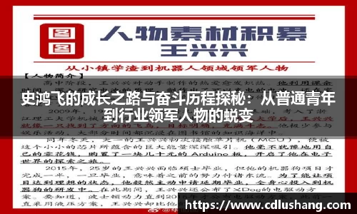 史鸿飞的成长之路与奋斗历程探秘：从普通青年到行业领军人物的蜕变